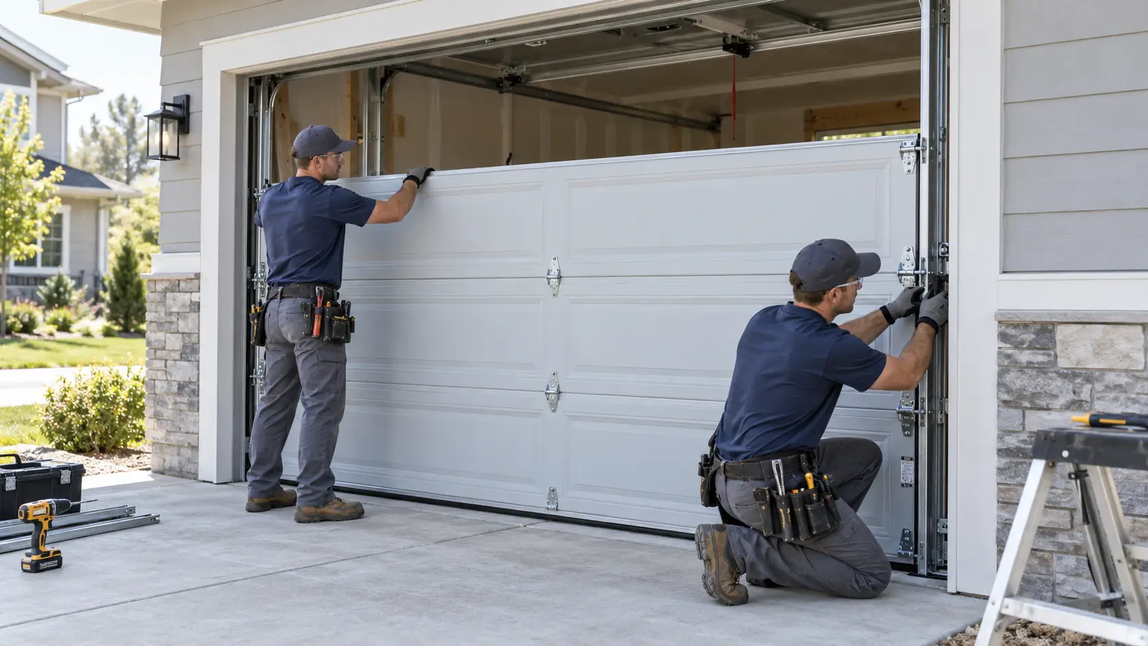 Dickinson garage door installation service for a residential property