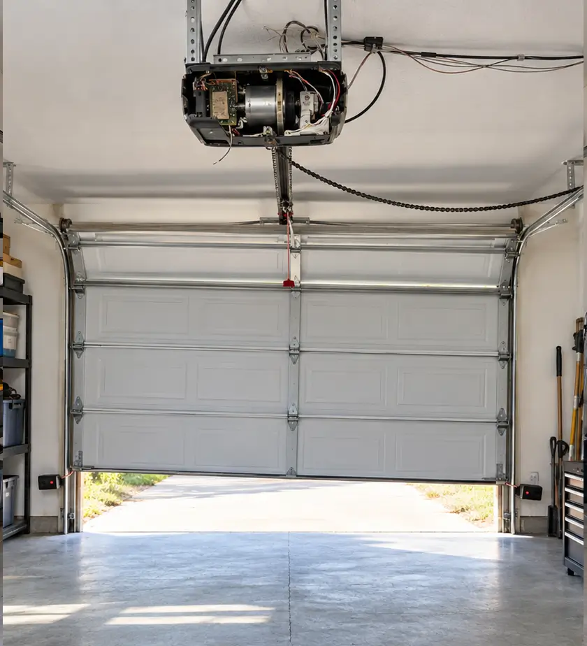 garage door opener before repair