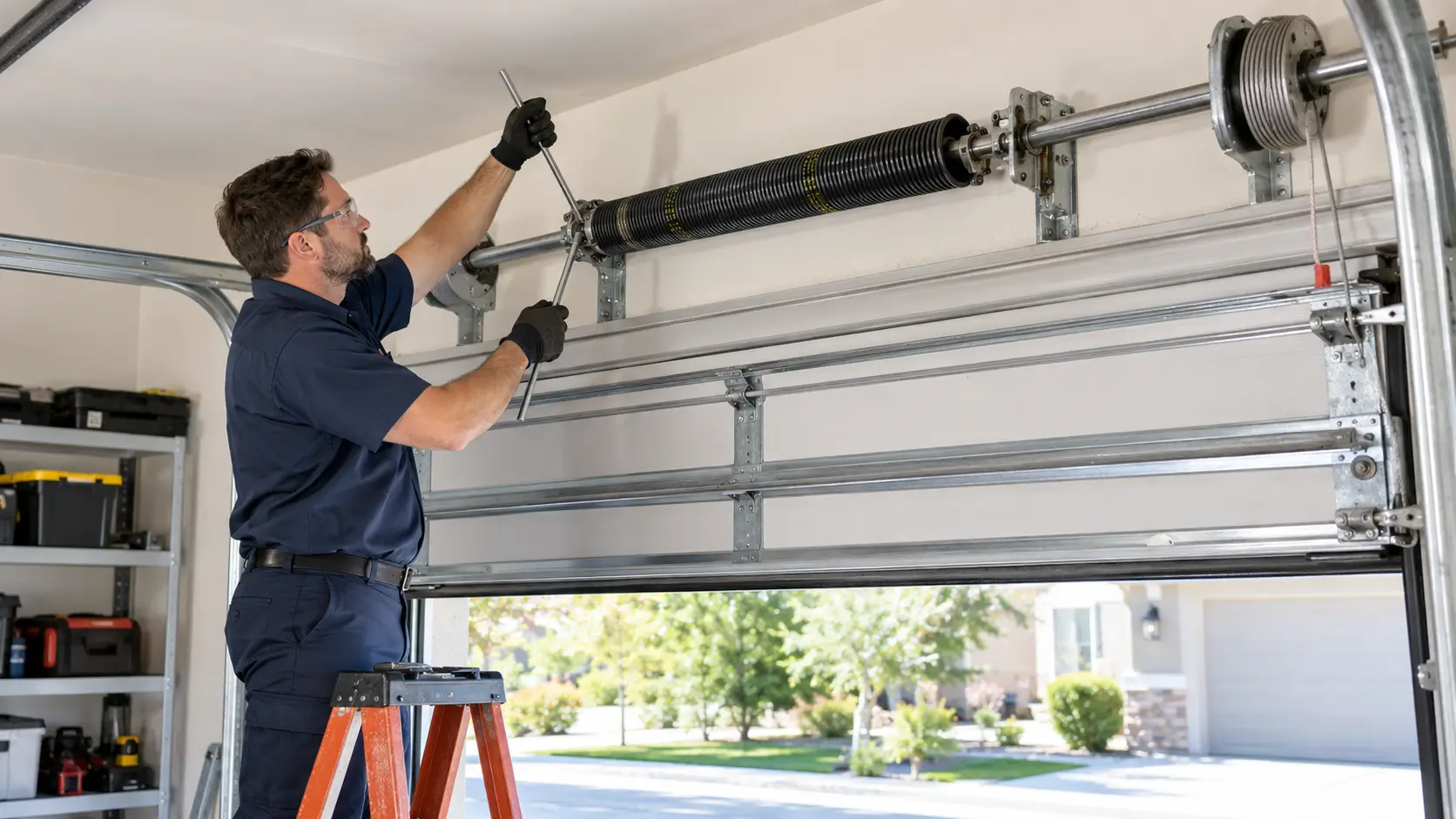 Same day garage door spring service in Dickinson Texas